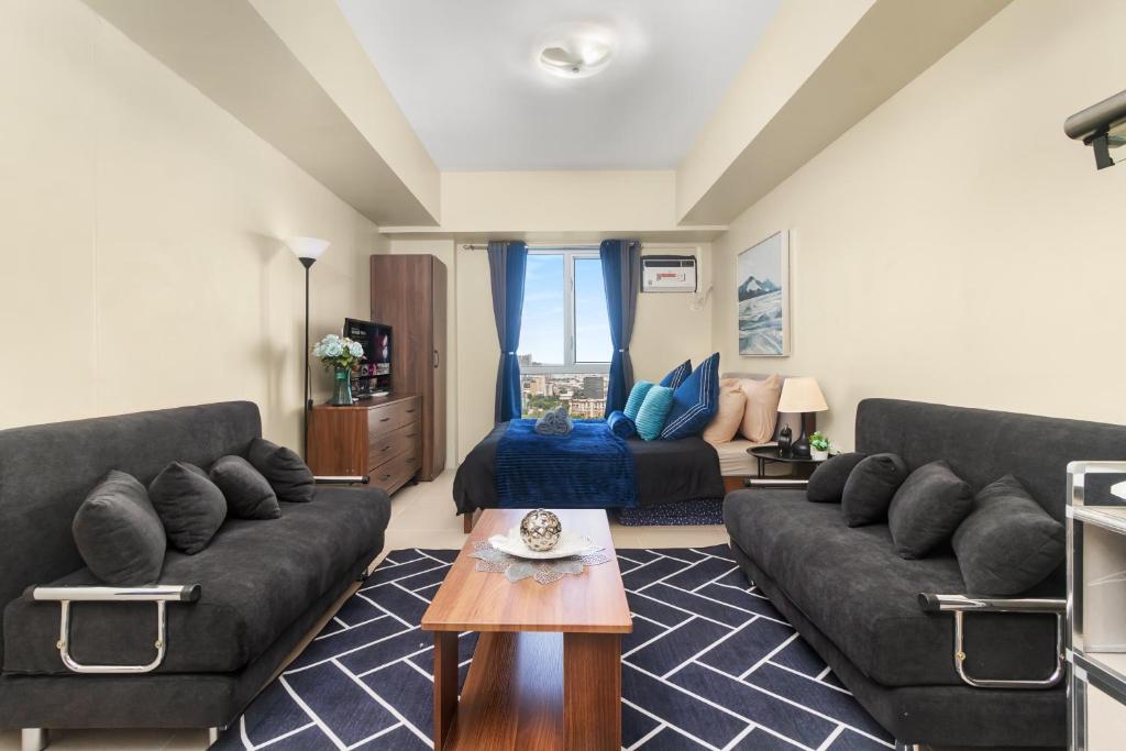 Χώρος καθιστικού στο Skyline Studio at Avida Riala In Cebu IT Park