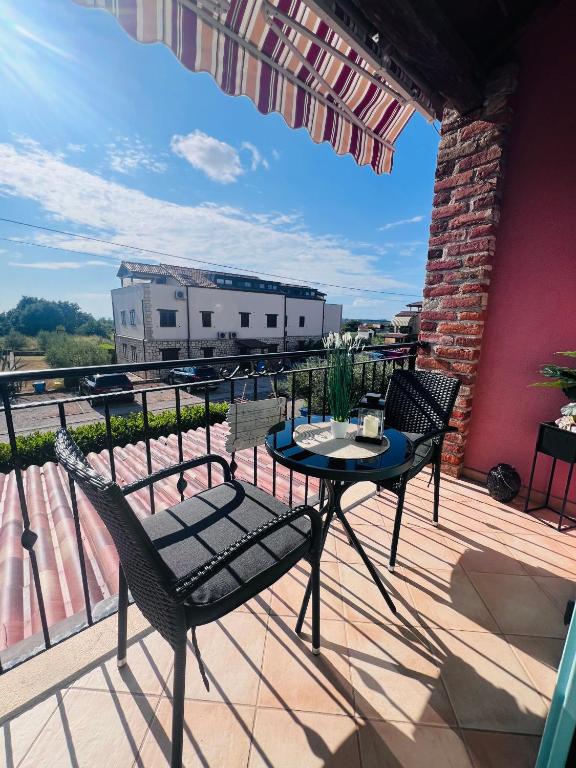 Balkón nebo terasa v ubytování Apartment Aleks