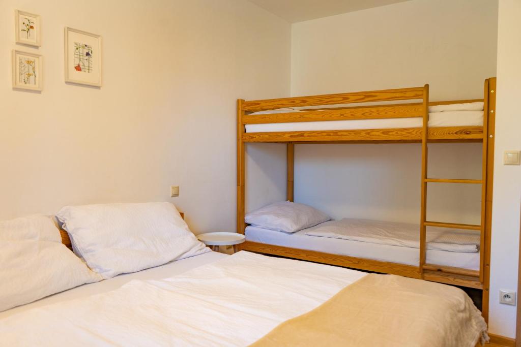 Postel nebo postele na pokoji v ubytování Apartmány Bobrík