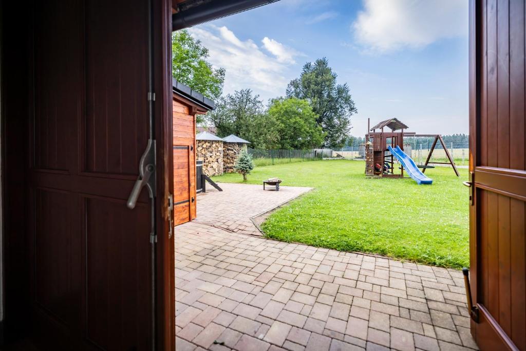 Herní místnost nebo prostor pro děti v ubytování Apartmán Dvorce