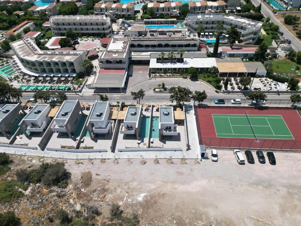 Letecký snímek ubytování Delfinia Resort - All Inclusive