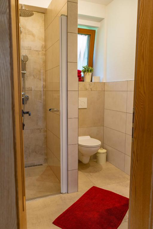 Koupelna v ubytování Apartmány Bobrík
