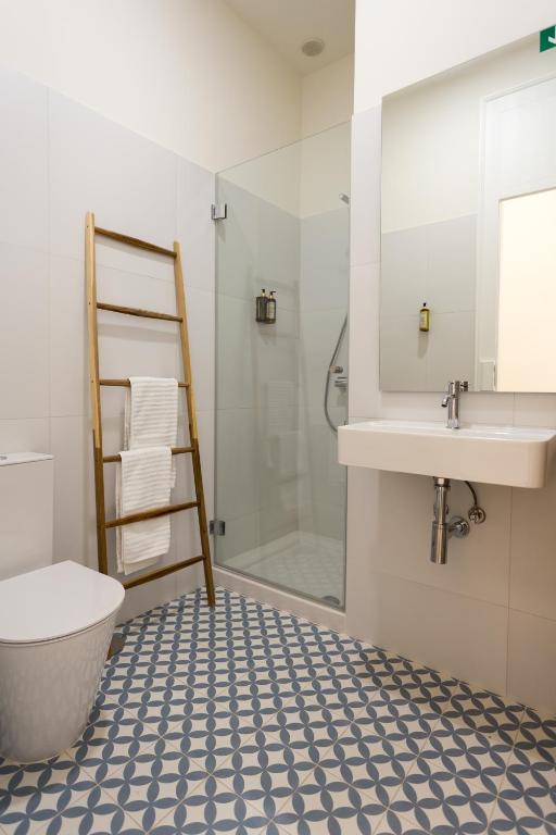 Koupelna v ubytování Vila Julieta Guesthouse
