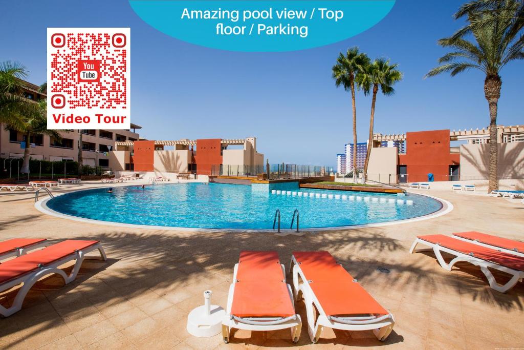 Bazén v ubytování GO2TENERIFE Apart'Tera Solarium, Terraces, Swimming pools & Parking nebo v jeho okolí