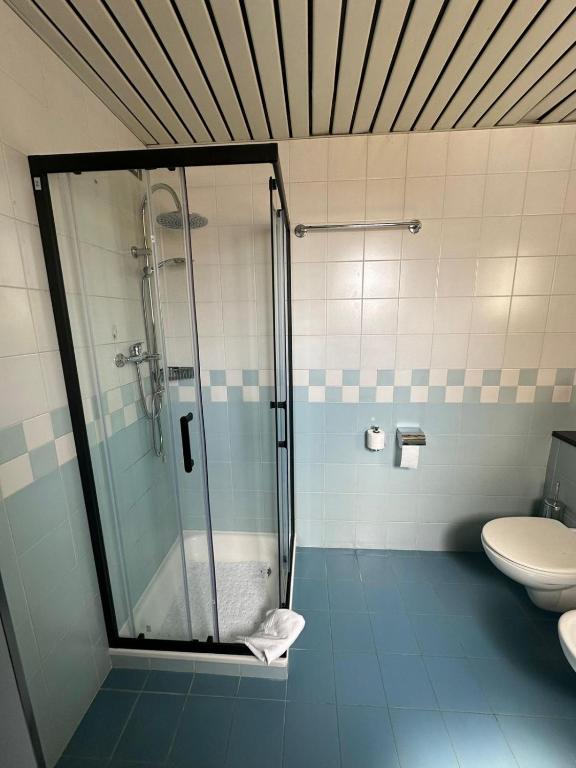 Koupelna v ubytování Hotel Raffaello Venice