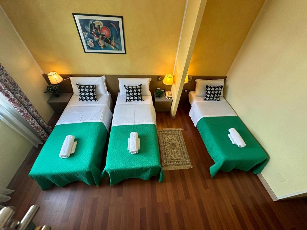 Postel nebo postele na pokoji v ubytování Hotel Raffaello Venice