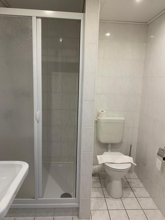 Koupelna v ubytování Gasthaus Schürmann