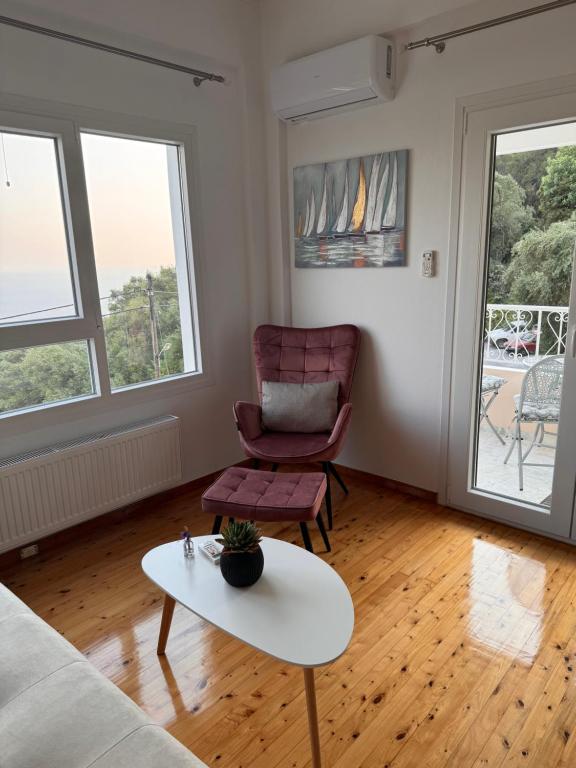 Posezení v ubytování Anemos Apartment