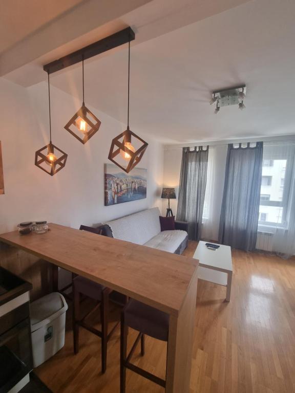 Postel nebo postele na pokoji v ubytování Laguna