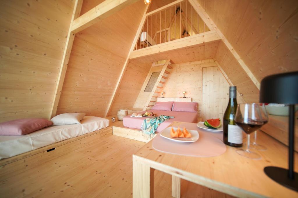 Nápoje v ubytování Glamping Fonte Murata