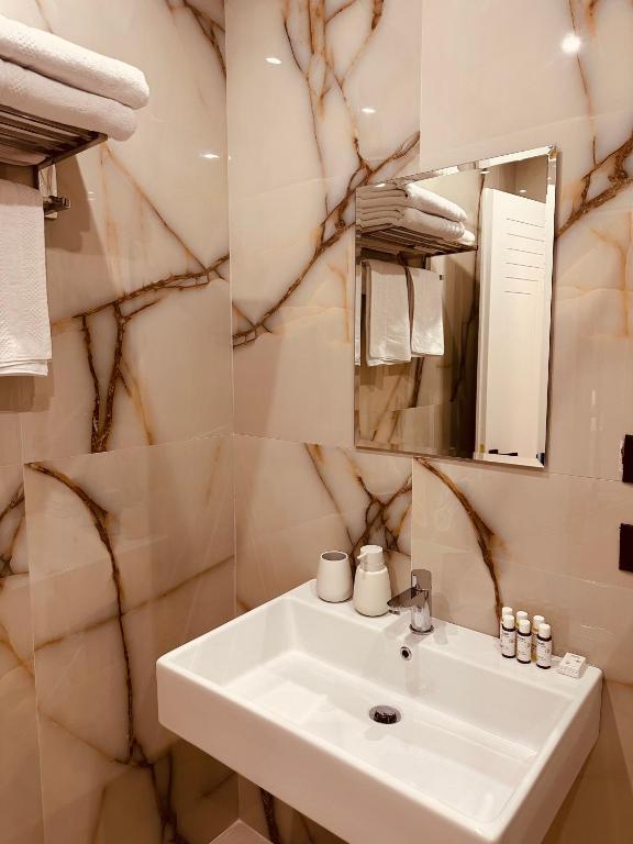 Koupelna v ubytování Azul Rooms Tirana