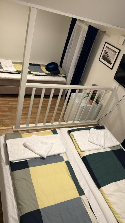 Postel nebo postele na pokoji v ubytování Hotell Lamar