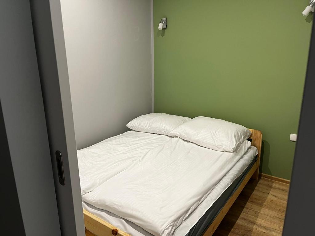 Postel nebo postele na pokoji v ubytování Beskid Rest Apartments