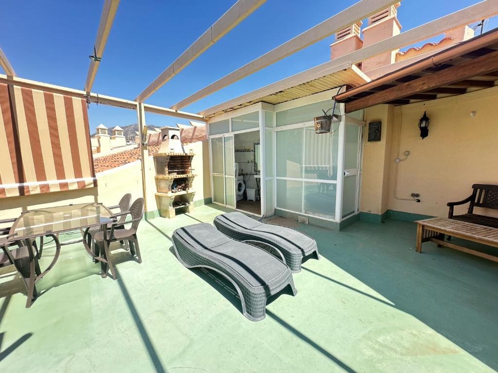 En balkon eller terrasse på Sol y Mar Fuengirola