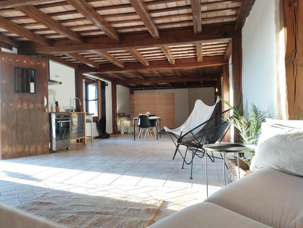 Posezení v ubytování Hotel Fundació L'Olivar