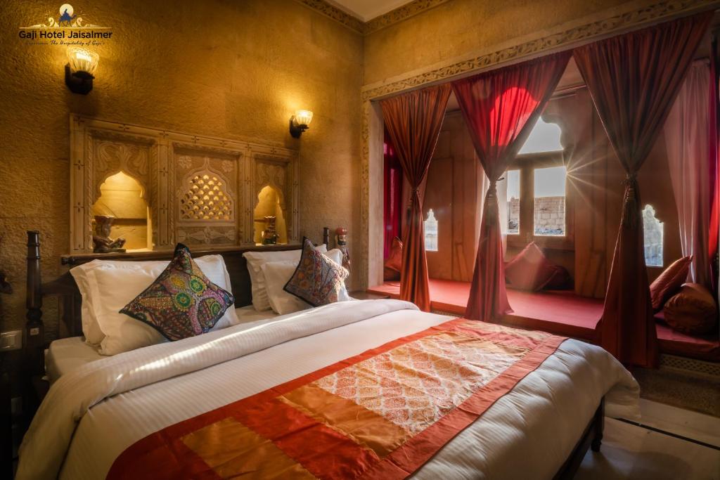 Postelja oz. postelje v sobi nastanitve Gaji Hotel Jaisalmer