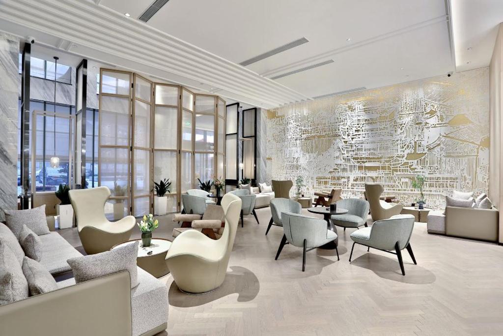 Posezení v ubytování Eastern Casa Hotel Yiwu
