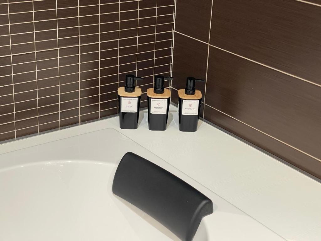 Koupelna v ubytování Domaine du Bois d'Hez - Corporate Privative Hotel