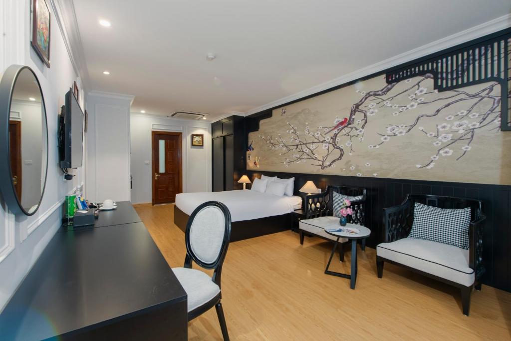 Posezení v ubytování San Premium Hotel