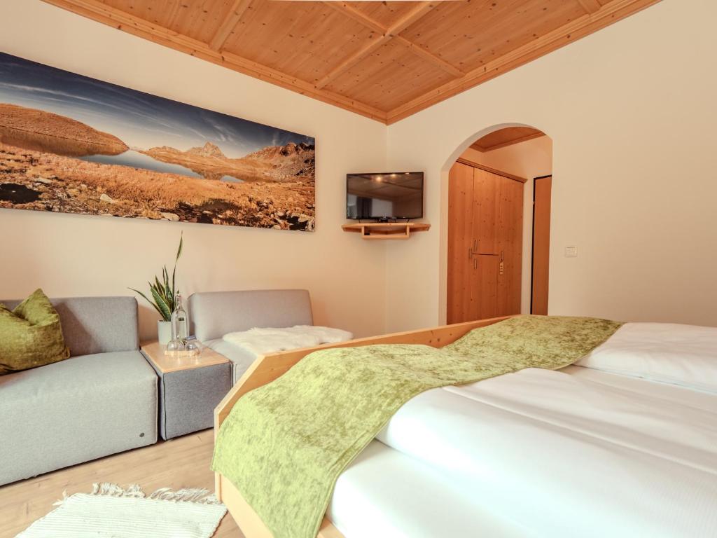 Postel nebo postele na pokoji v ubytování Haus Becken