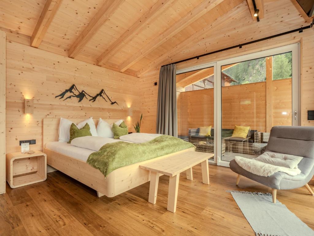 Postel nebo postele na pokoji v ubytování Haus Becken