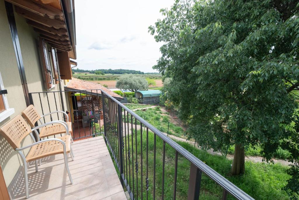 Balkón nebo terasa v ubytování Agriturismo Bortolino