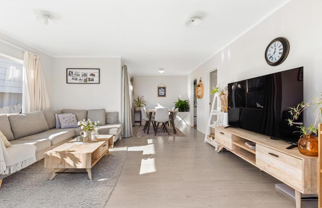 TV a/nebo společenská místnost v ubytování deluxe double room