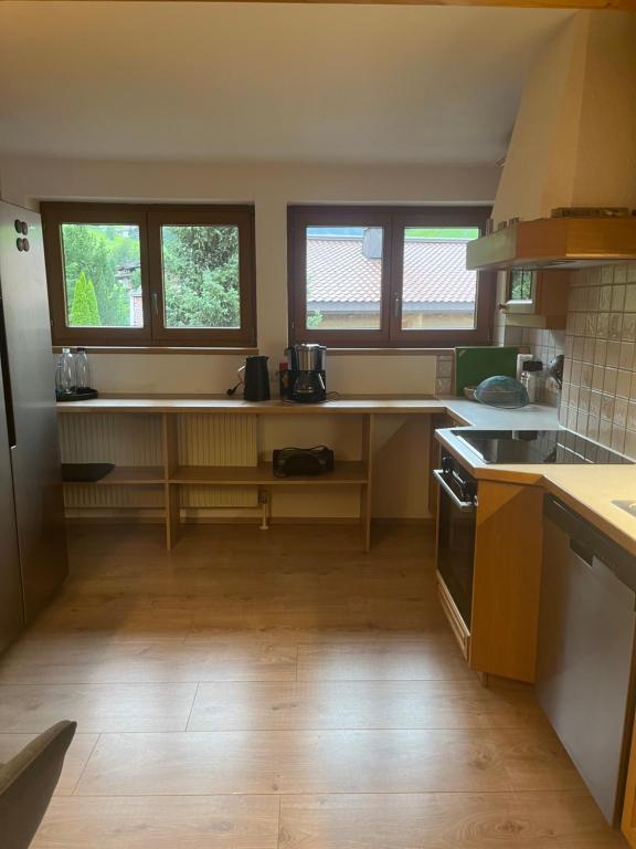 Kuchyň nebo kuchyňský kout v ubytování Apartment Weitblick - Cosy 65m2 appartment with balcony