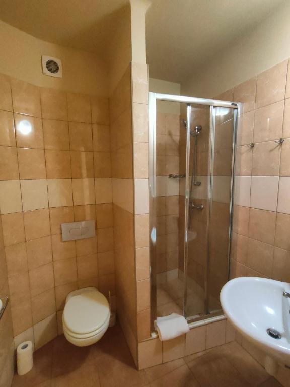 Kúpeľňa v ubytovaní HotelsLublin