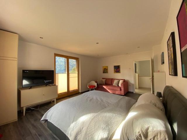 Postel nebo postele na pokoji v ubytování Ferienhaus Sunseitn mit Ruhe und Unabhängigkeit