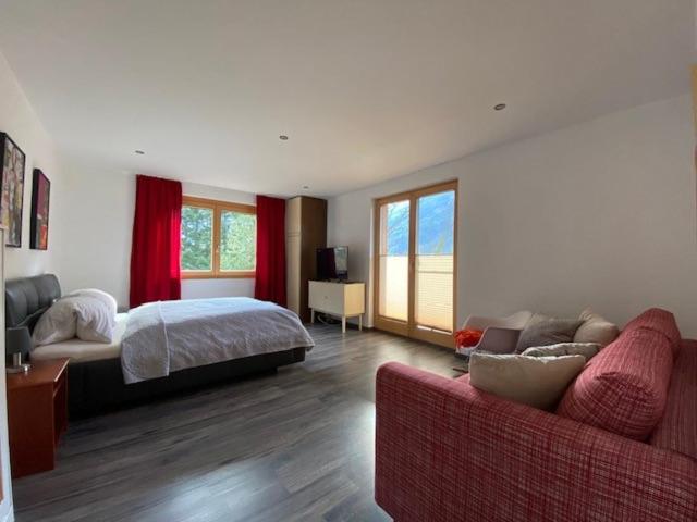 Postel nebo postele na pokoji v ubytování Ferienhaus Sunseitn mit Ruhe und Unabhängigkeit