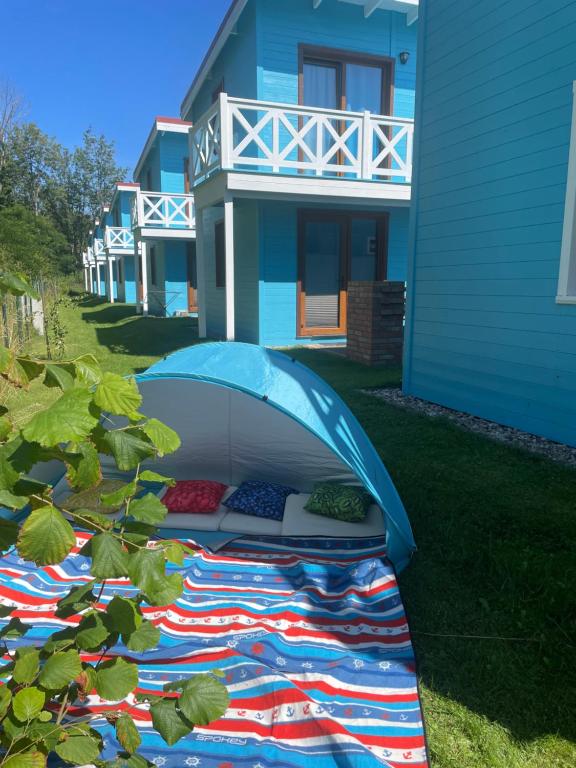 Zahrada ubytování Domki przy plaży Owocowy Ogród