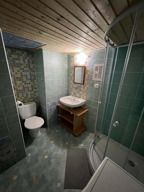 Koupelna v ubytování Chaloupka Krkonoše