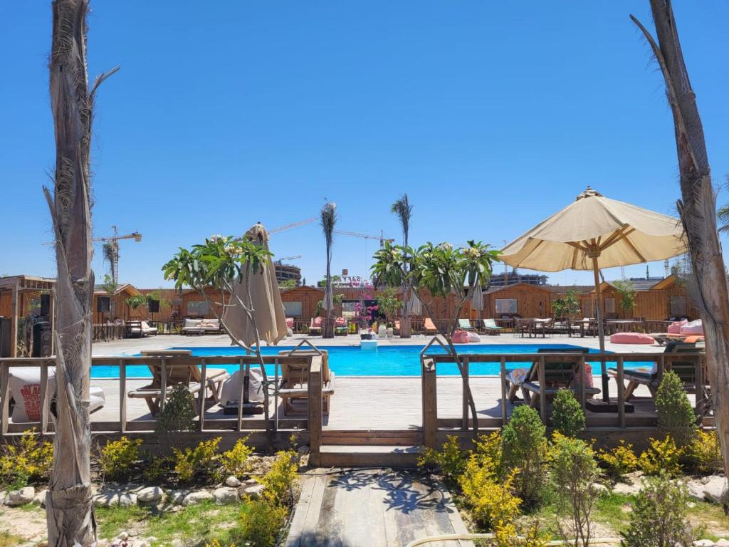 Bazén v ubytování Tabara Beach Safy Bay nebo v jeho okolí