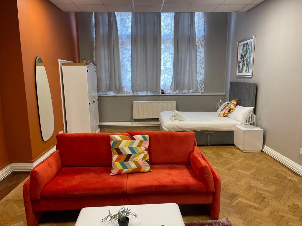 Postel nebo postele na pokoji v ubytování Bessemer Rooms