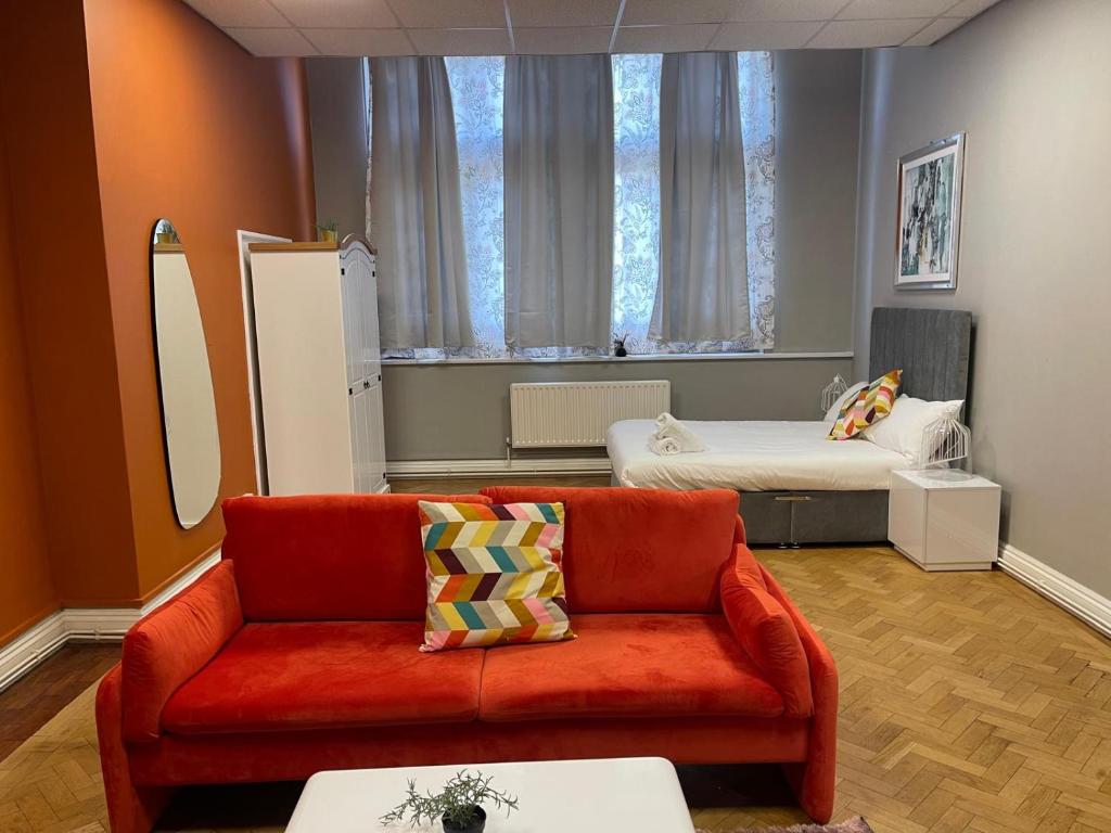 Posezení v ubytování Bessemer Rooms