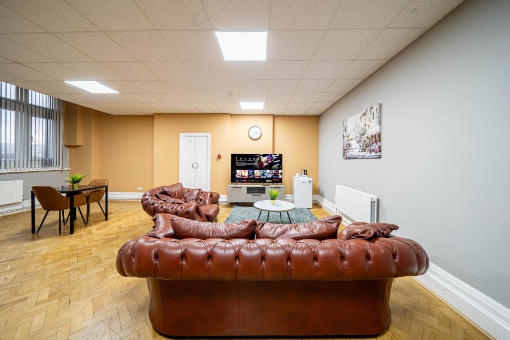 Posezení v ubytování Bessemer Rooms