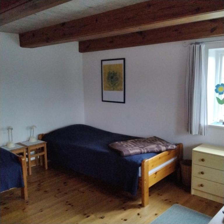 Postel nebo postele na pokoji v ubytování Friesenhaus Anke