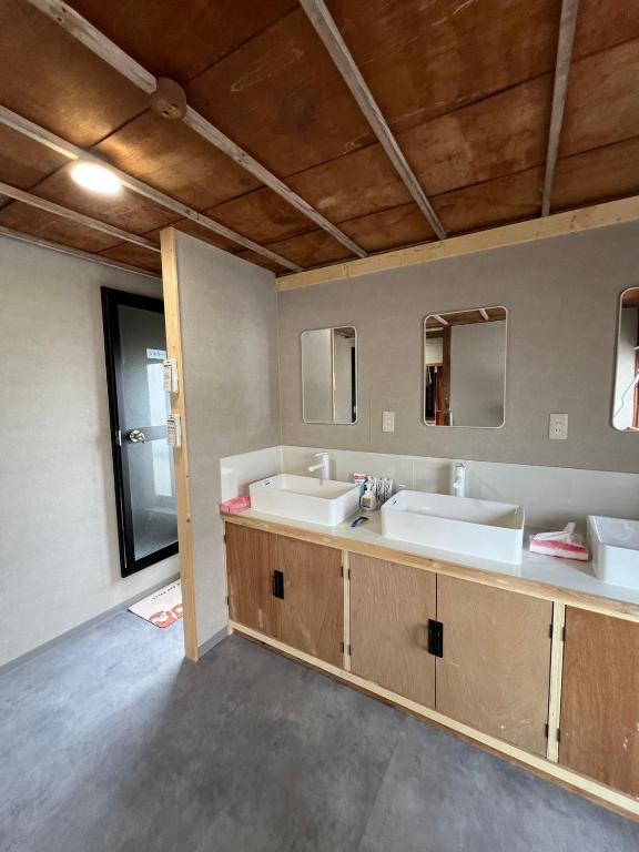 Postel nebo postele na pokoji v ubytování ラッコ ゲストハウス 海獭青旅 Sea Otter Guest House