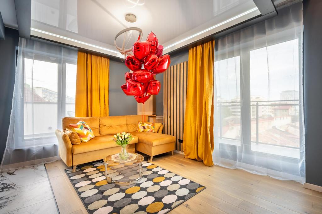 Гостиная зона в Sunflower - Chic Loft in Tineretului
