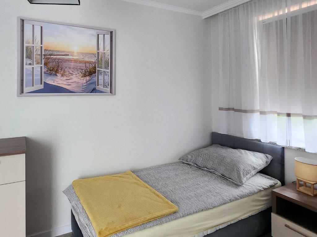 Postel nebo postele na pokoji v ubytování Domki u Eryka