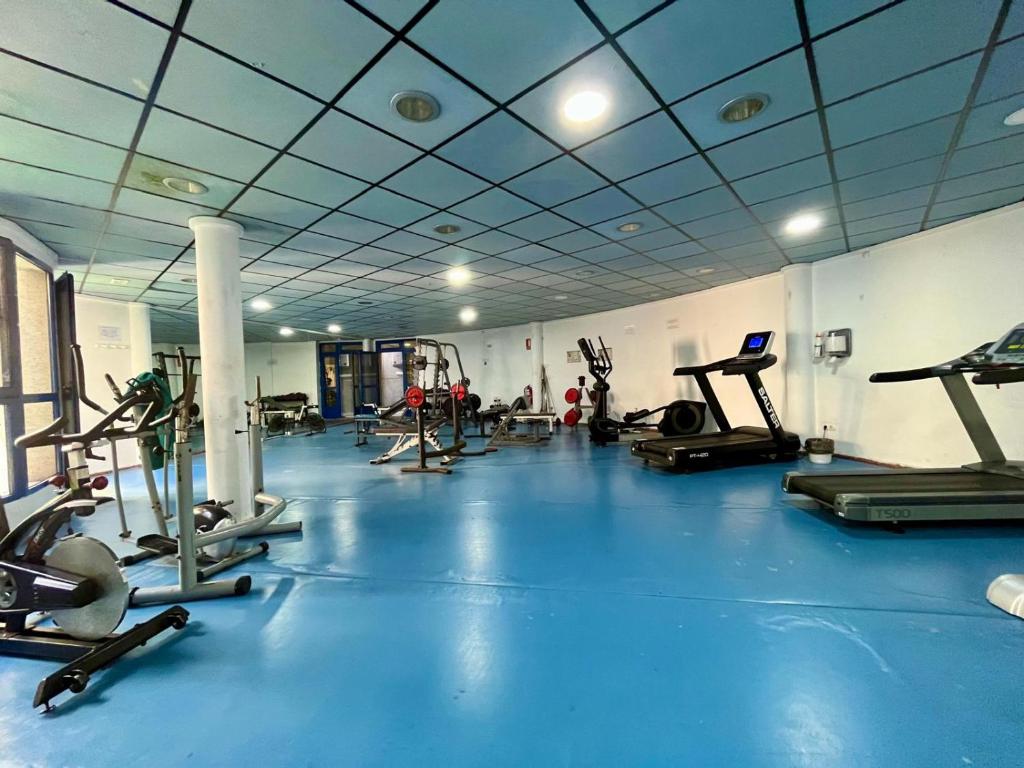 Fitness centrum a/nebo fitness zařízení v ubytování Blue Beach Apartment+Oceanview+Private Parking