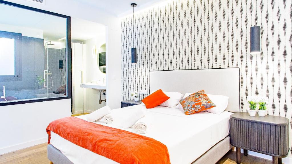 Postel nebo postele na pokoji v ubytování Myflats Premier Suites