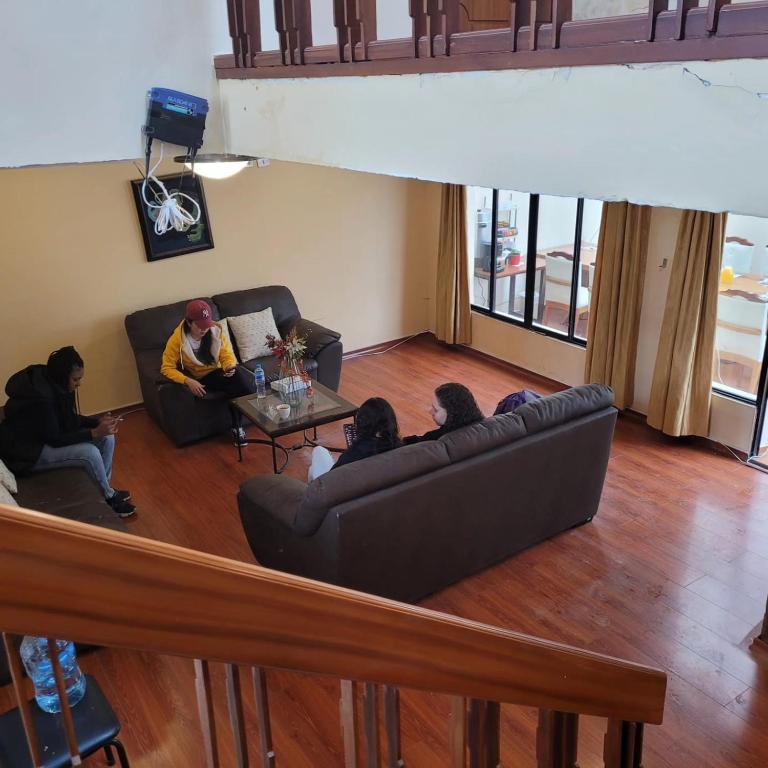 Posezení v ubytování Casa Colon Quito Bed & Breakfast Hostel