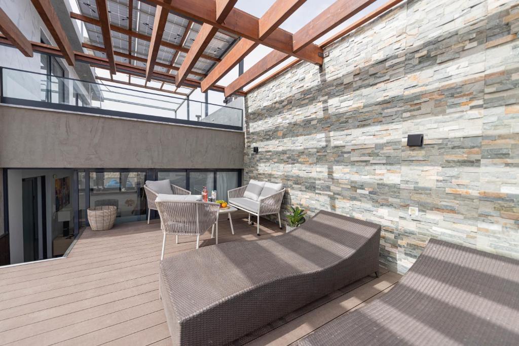 Balkón nebo terasa v ubytování ViVi Aparthotel
