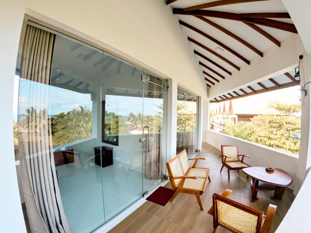 Balkón nebo terasa v ubytování Baden Beach Hotel