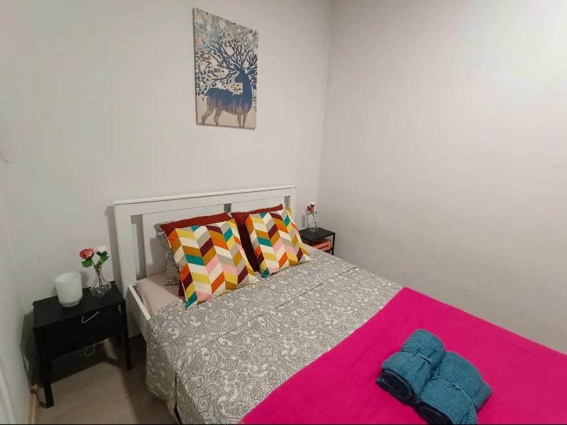 Postel nebo postele na pokoji v ubytování Private Room Heart Eixample