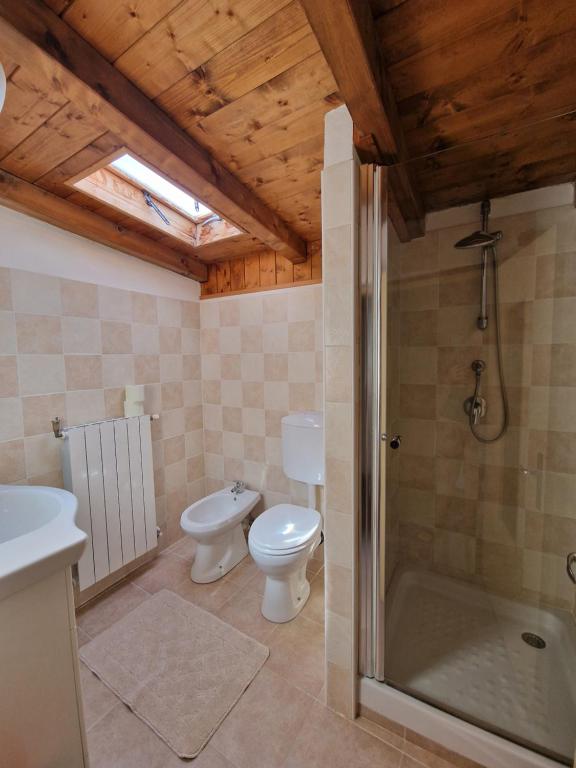 Koupelna v ubytování B&B Le Ciaf