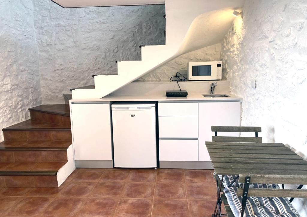 Kuchyň nebo kuchyňský kout v ubytování Casa de Sapiao & Studio