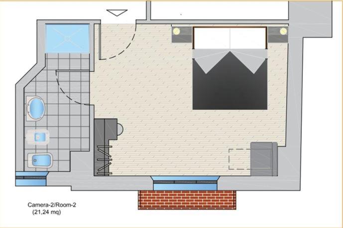 Půdorys ubytování Il Guasco Rooms